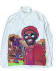 CDG Junya Watanabe AD2002 "One Love" Rasta LS Button Shirt
