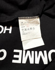 Comme Des Garçons Homme AW01 Black Split Logo Long Sleeve