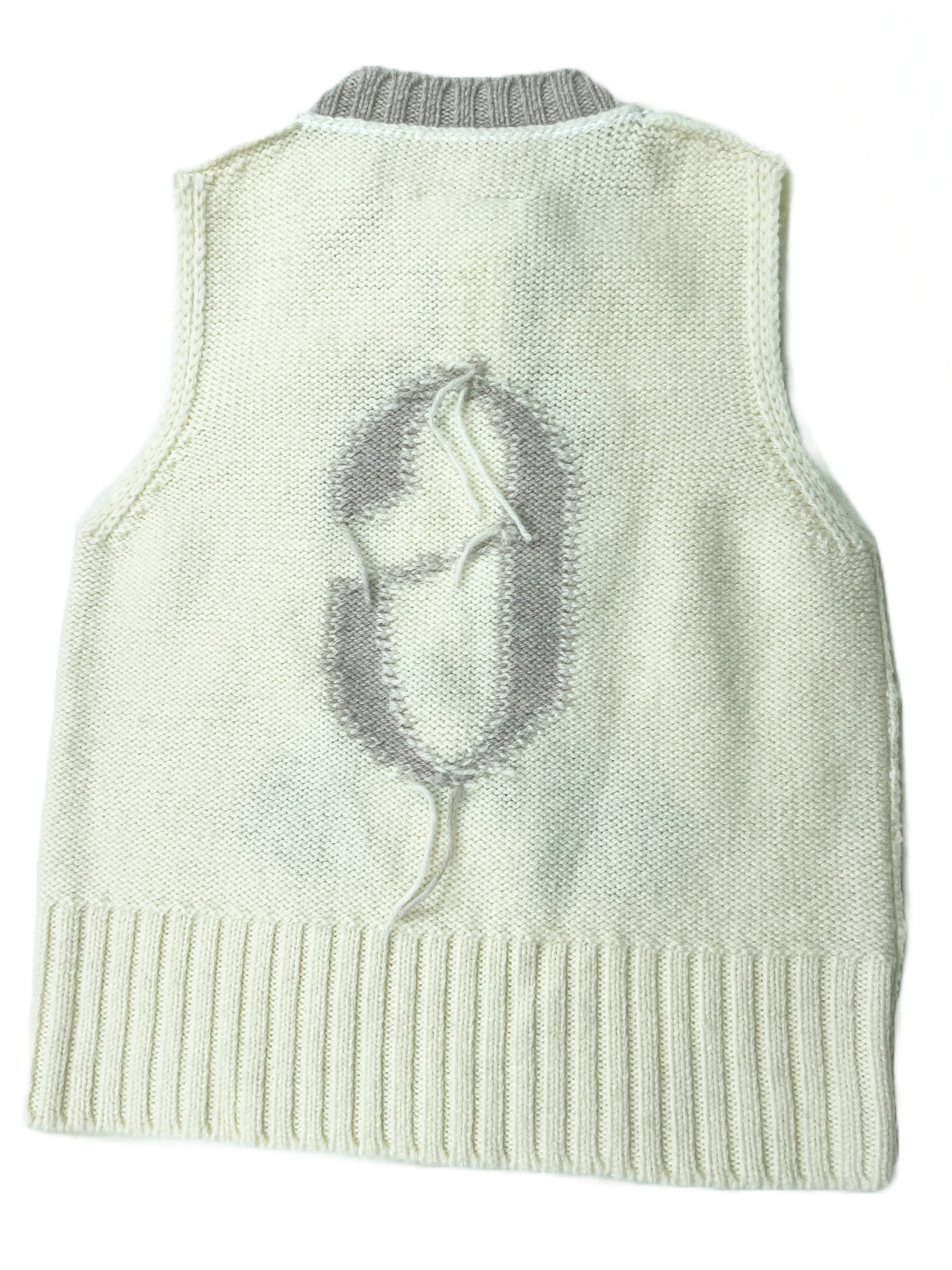 Margiela MM6 Face-Intarsia Wool Vest
