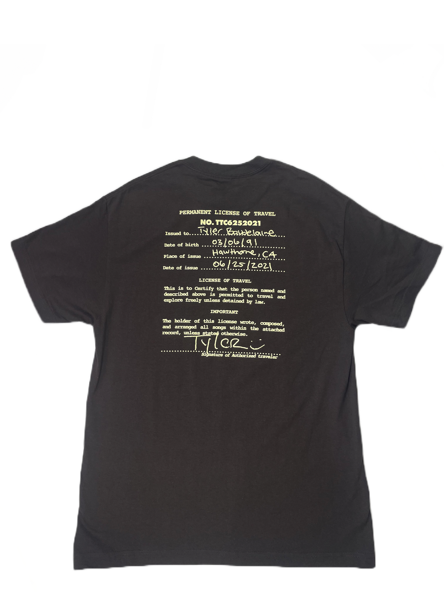 Tyler The Creator CMIYGL Star Stamp Tee