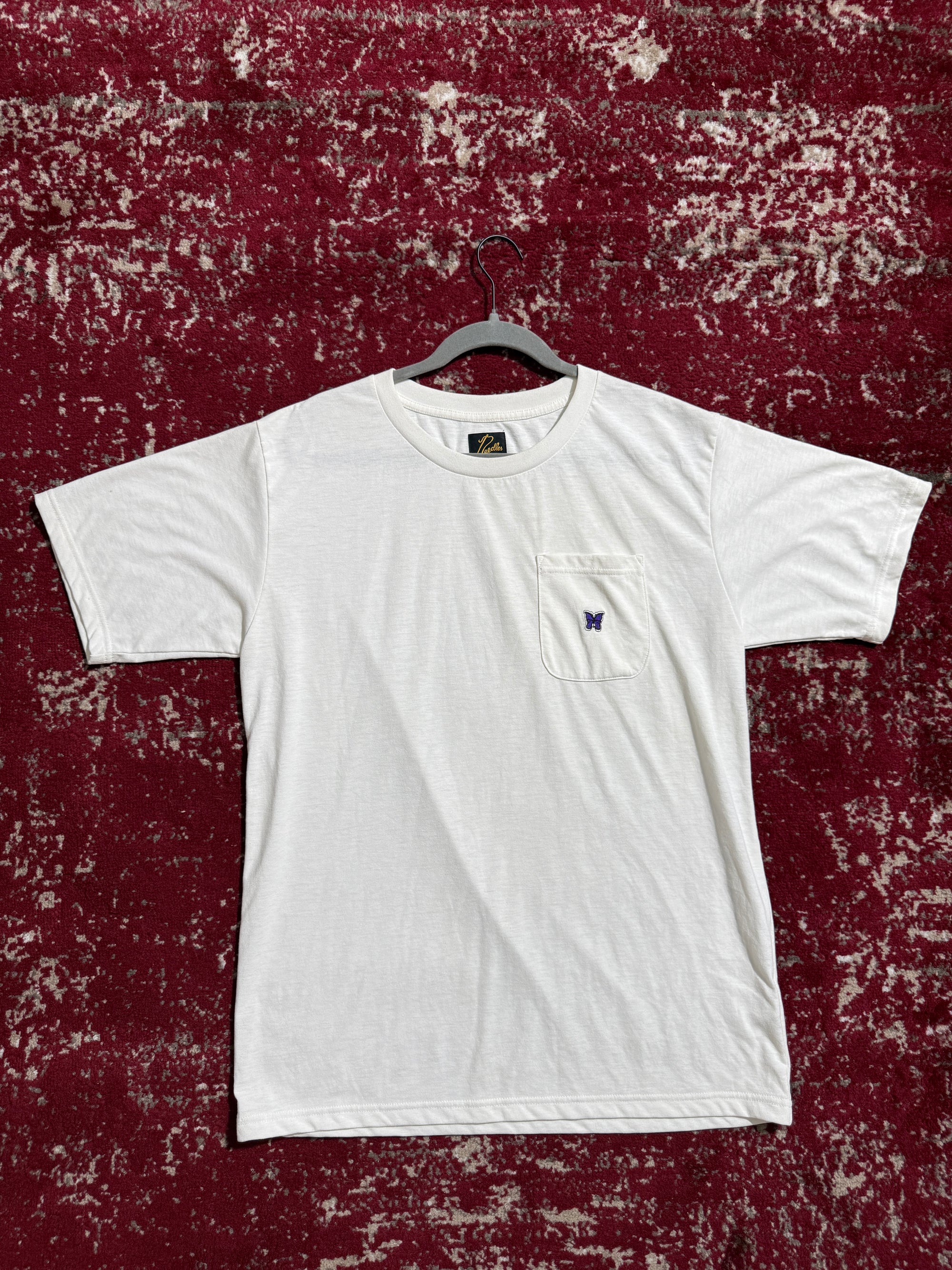 Needles Butterfly Logo White Tee