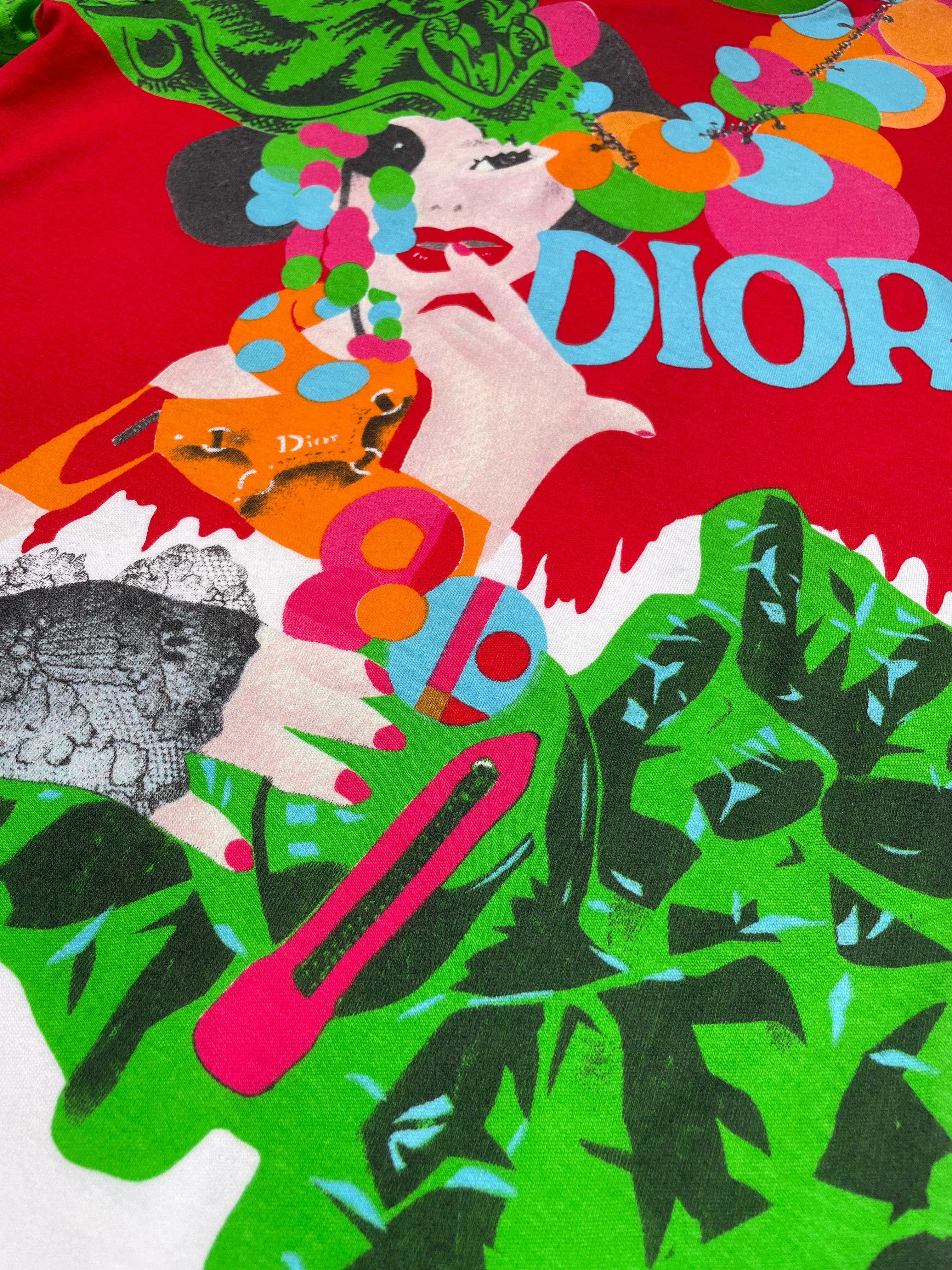 トップス Christian Dior by Galliano T-shirt Christian Dior 1947 Beaded Top Galliano for Dior Sequined T