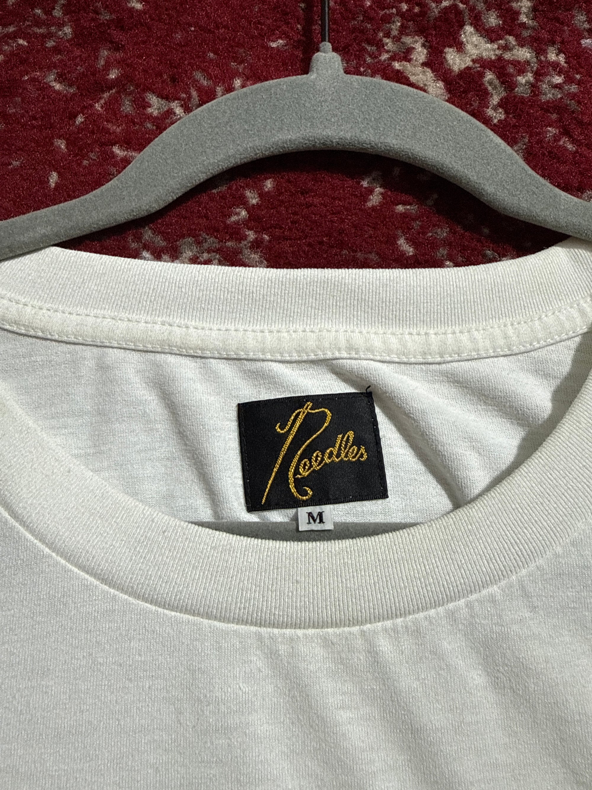 Needles Butterfly Logo White Tee