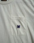 Needles Butterfly Logo White Tee