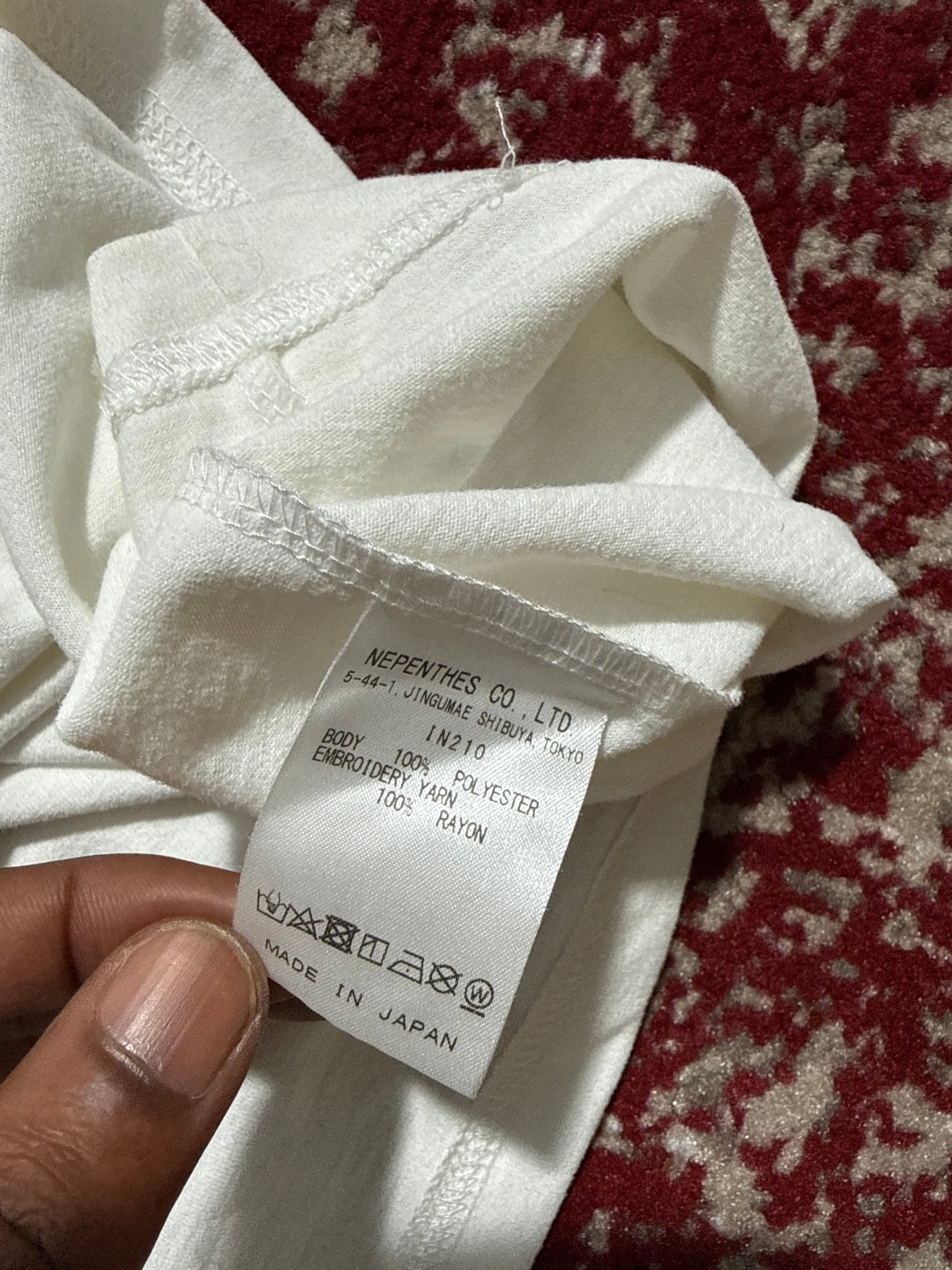 Needles Butterfly Logo White Tee