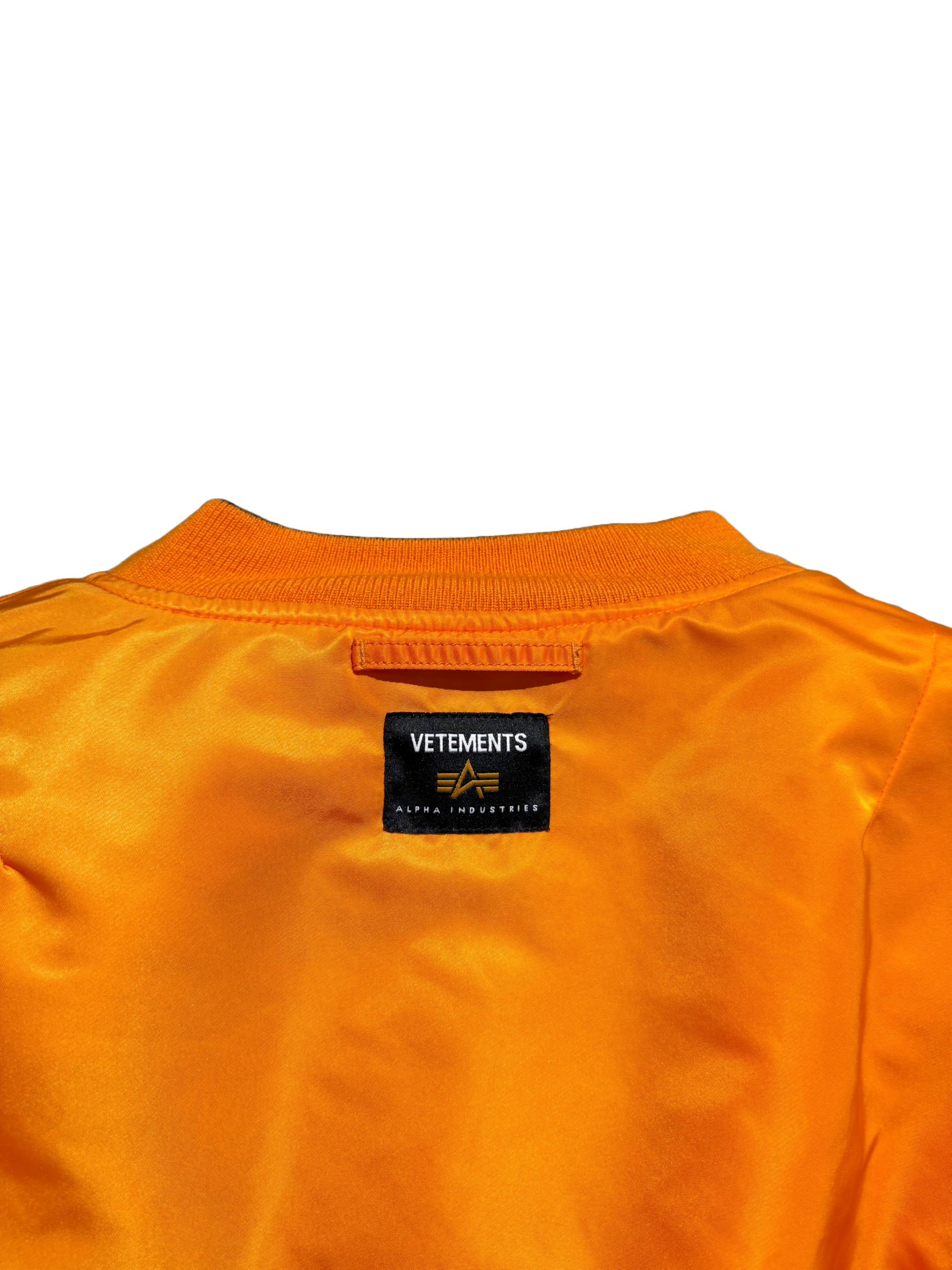 Vetements x Alpha Industries SS18 Emoji Reversible Bomber