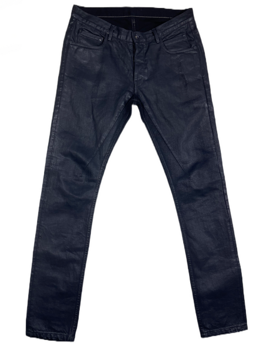 Rick Owens FW13 Detroit Cut Waxed Denim